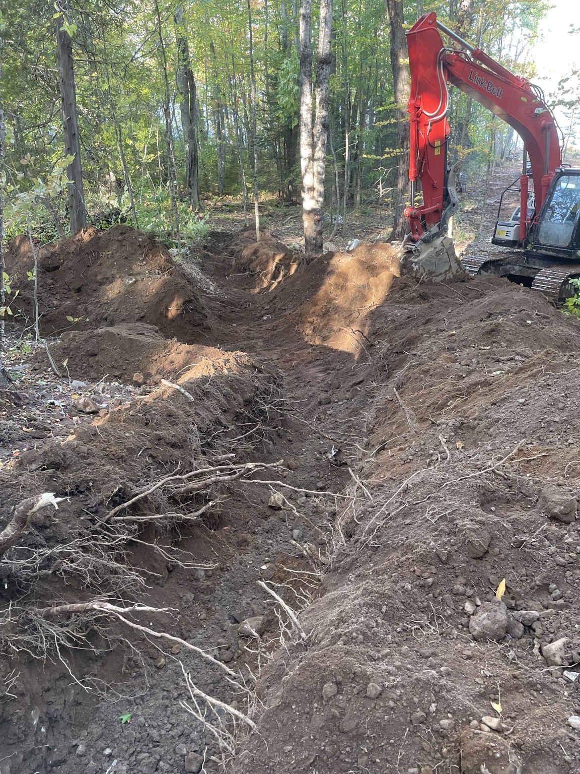 Excavation work in progress