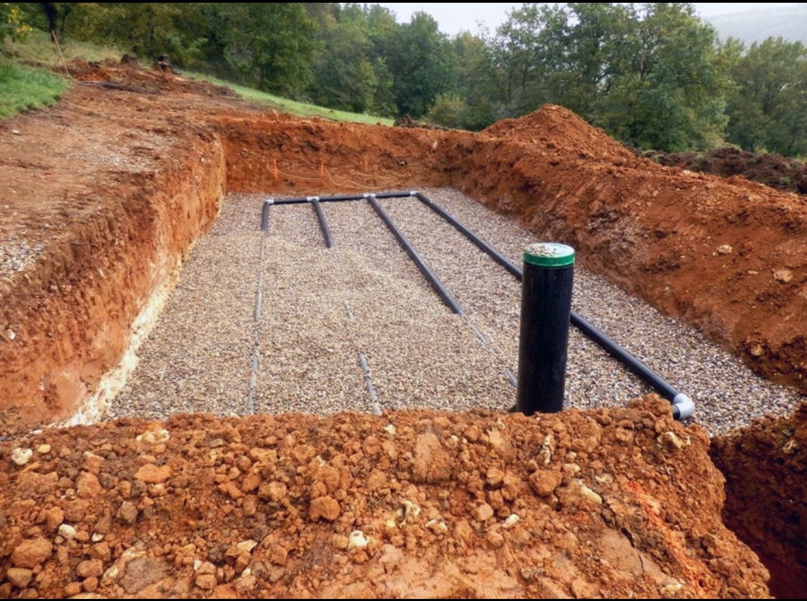 Septic bed preparation